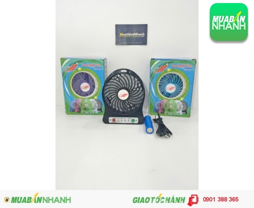 Quạt sạc mini cầm tay - Kết hợp đèn pin, đèn bàn, 367, Minh Thiện, Xây Dựng Nhà Đẹp, 26/05/2016 08:56:41